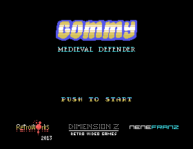 Gommy - Medieval Defender Title Screen